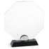 PLX100 - Targa in plexiglass trasparente con base in legno