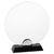 PLX80 - Targa in plexiglass trasparente con base in legno