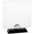 PLX90 - Targa in plexiglass trasparente con base in legno