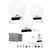 PLX80 - Targa in plexiglass trasparente con base in legno